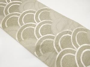 アンティーク　青海波模様織出し袋帯（材料）